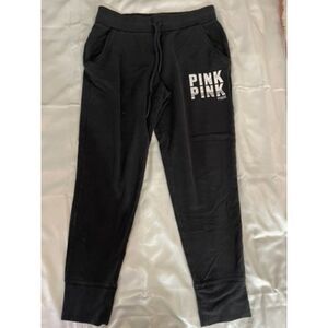 victoria's secret PINK black joggers